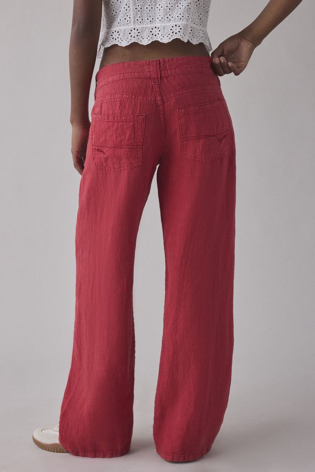 BDG Kayla Low-Rise Linen Pant #1