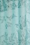 Mermaid Toile Patterned Shower Curtain