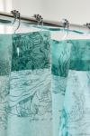 Mermaid Toile Patterned Shower Curtain