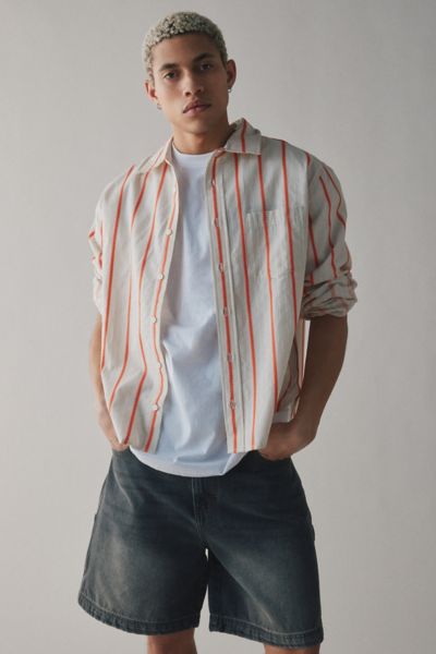 UO Boxy Long Sleeve Dress Shirt