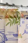 Santorini Patterned Shower Curtain