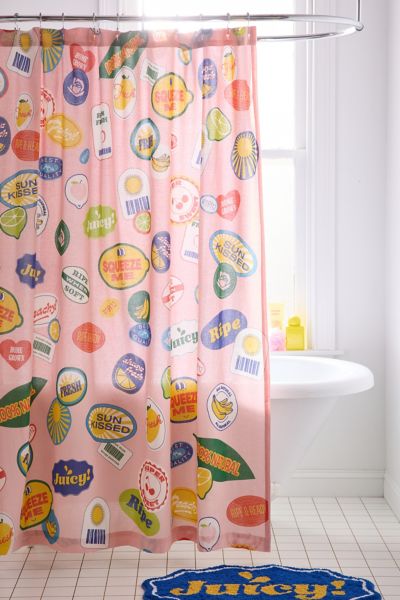 Stickers Shower Curtain