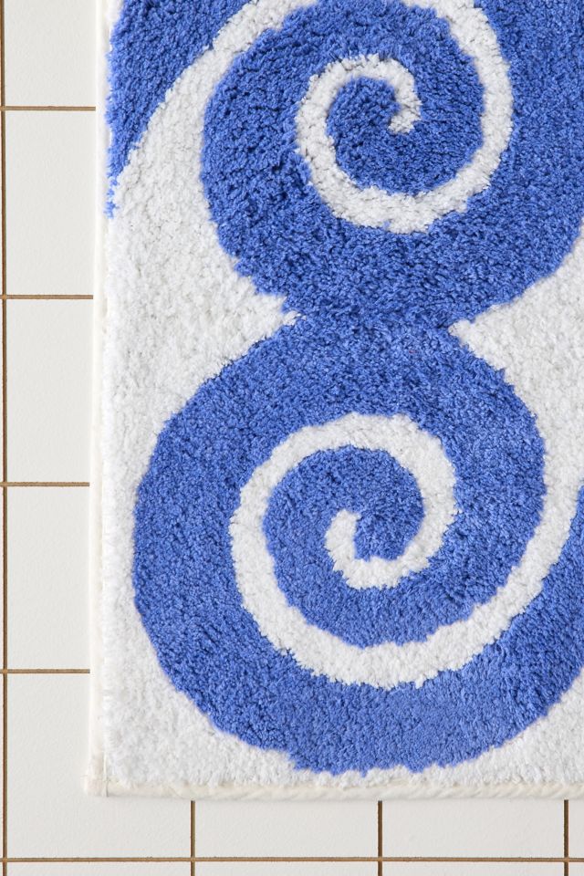 Swirly Icon Plush Tufted Bath Mat #2
