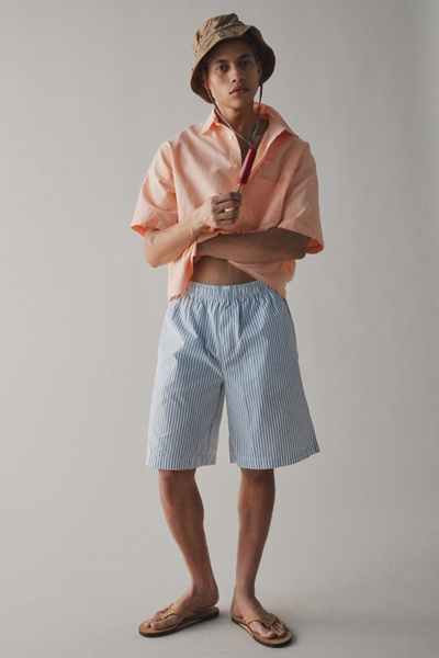 UO Baggy Striped Pull-On Short | Urban Outfitters