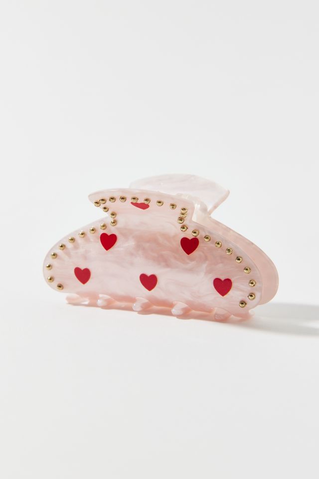 Pince à Griffes Cœurs et Strass #1