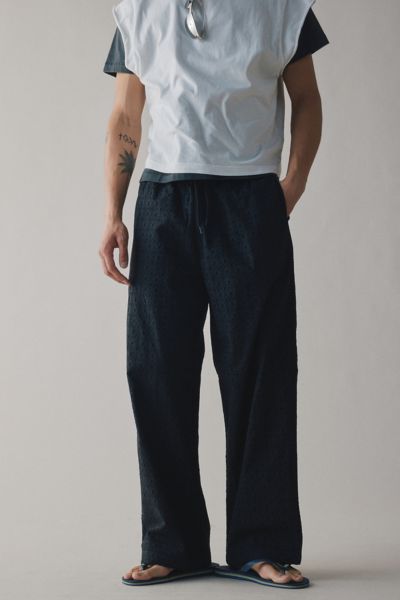 【BAON】Kadabi Eyelet Cotton Wide Pants Cotton Eyelet Woven Wide Leg Pants | Karen Millen