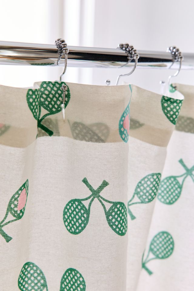 Tennis Bows Patterned Shower Curtain #2