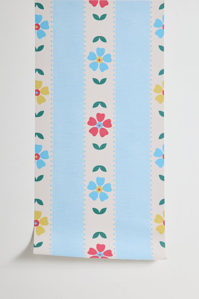 ShowMeMars Granny Style Vintage Floral Removable Wallpaper #1