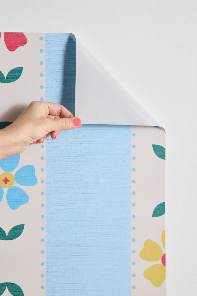 ShowMeMars Granny Style Vintage Floral Removable Wallpaper #2