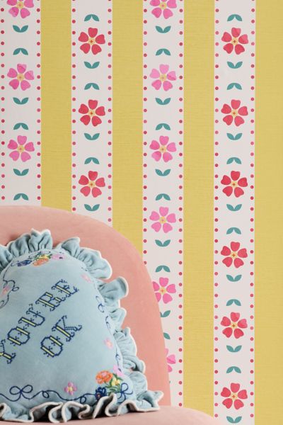 ShowMeMars Granny Style Vintage Floral Removable Wallpaper