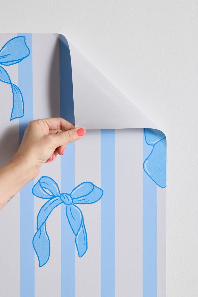 ShowMeMars Bows & Stripes Removable Wallpaper #2