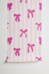 ShowMeMars Bows & Stripes Removable Wallpaper
