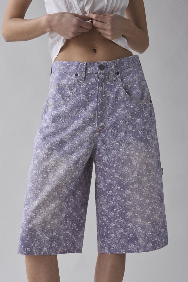 BDG Astrid Longline Printed Denim Jort #1