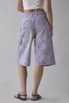 BDG Astrid Longline Printed Denim Jort