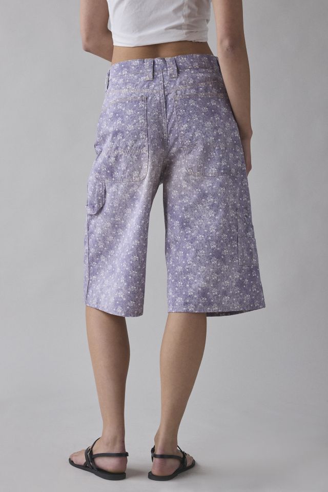 BDG Astrid Longline Printed Denim Jort #3