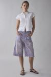 BDG Astrid Longline Printed Denim Jort
