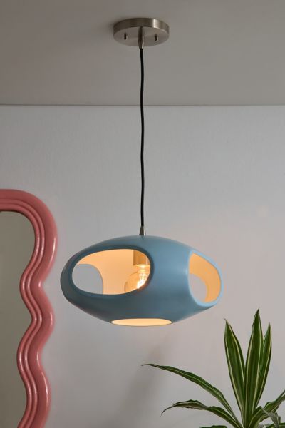 Urban Outfitters Violet Pendant Light In Light Blue At  In Blue