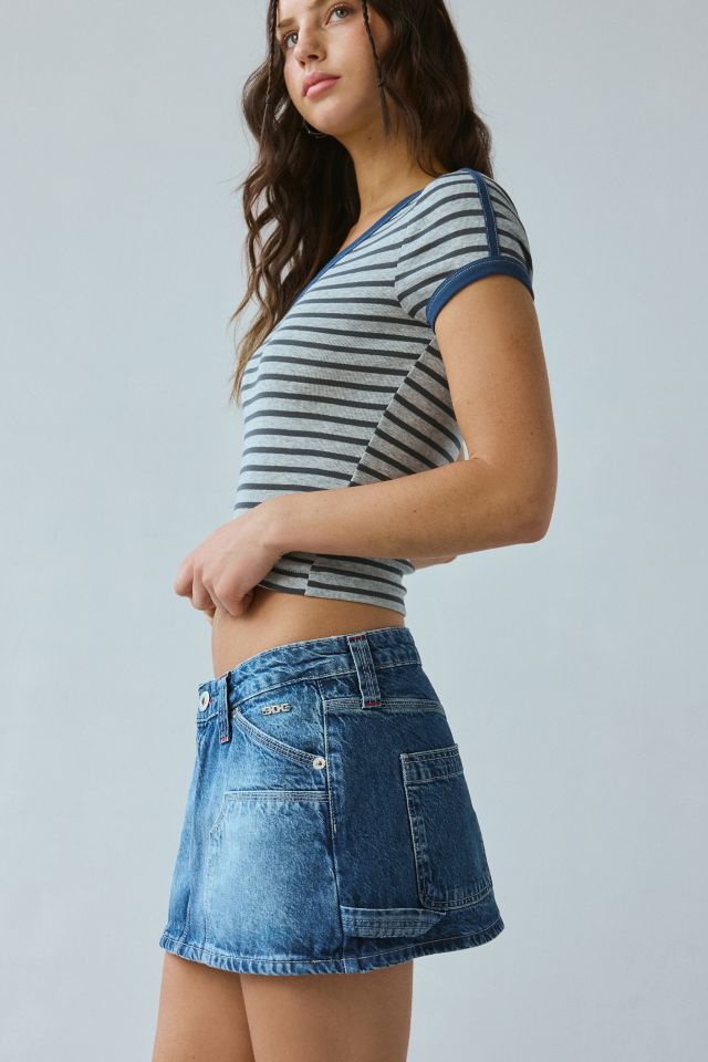 BDG Carpenter Low-Rise Denim Micro Mini Skirt #2
