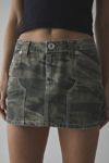 BDG Carpenter Low-Rise Camo Micro Mini Skirt