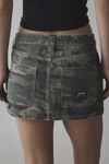 BDG Carpenter Low-Rise Camo Micro Mini Skirt