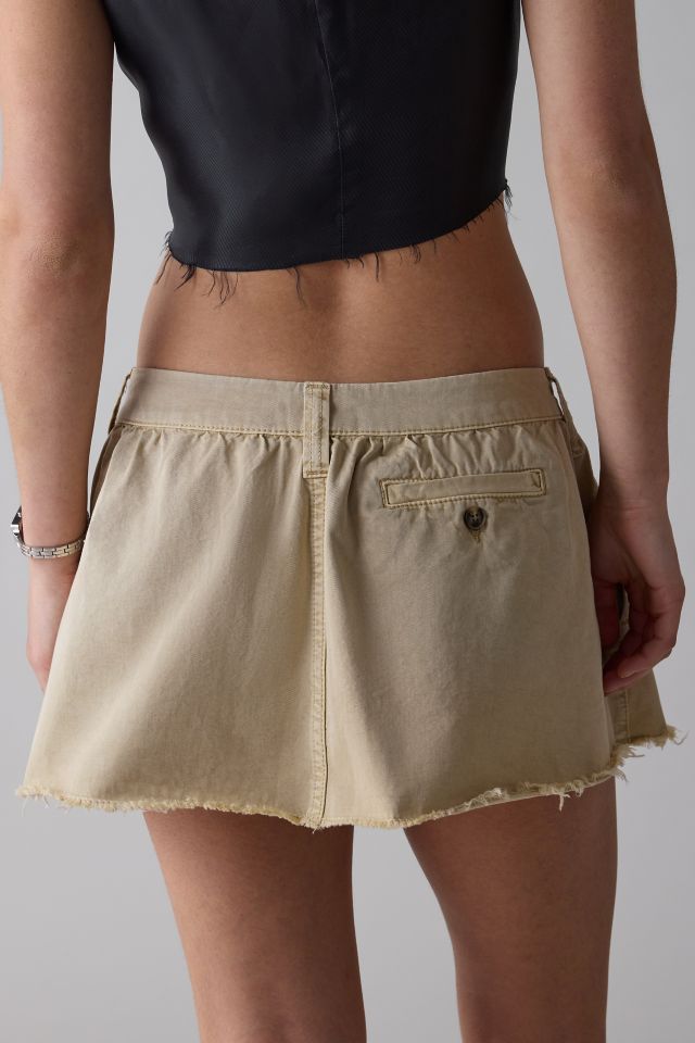 BDG Gabby Chino Low-Rise Micro Mini Skirt #3