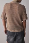 UO Norwich Paneled Short Sleeve Polo Sweater