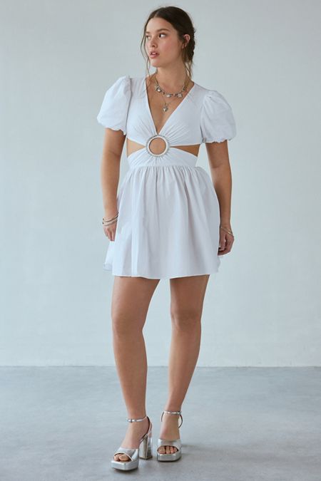 Damson Madder Goldie Frill Dress | Urban Outfitters Damson Madder Goldie Frill Dress | Urban Outfitters