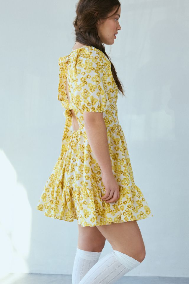 Glamorous Daisy Floral Tie-Back Mini Dress #3