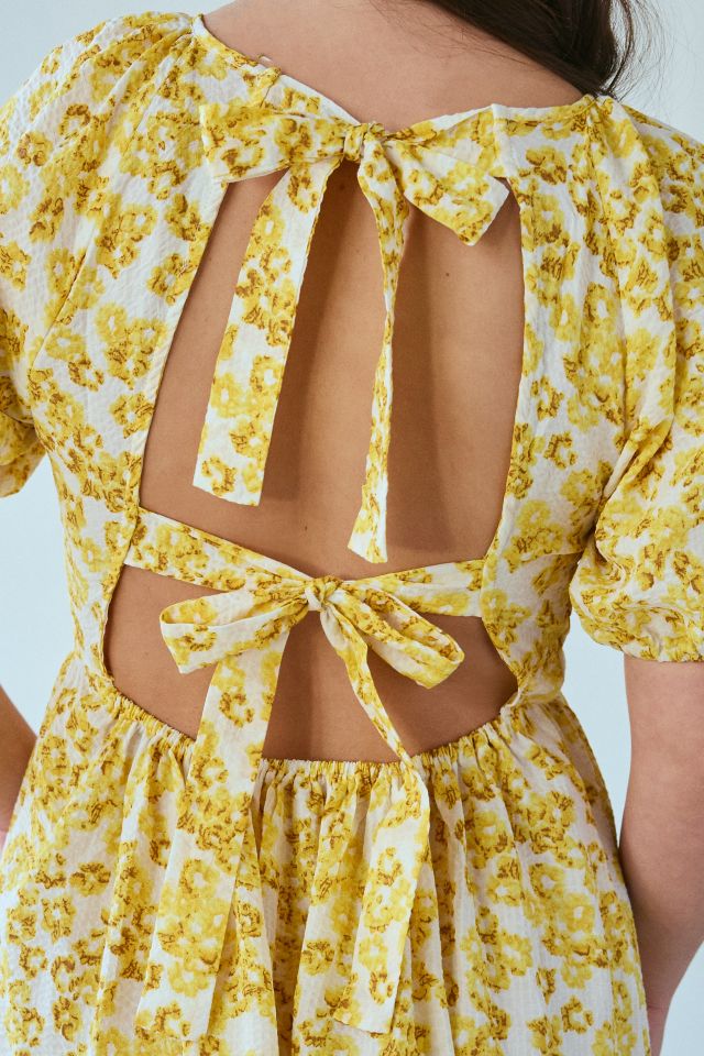 Glamorous Daisy Floral Tie-Back Mini Dress #4