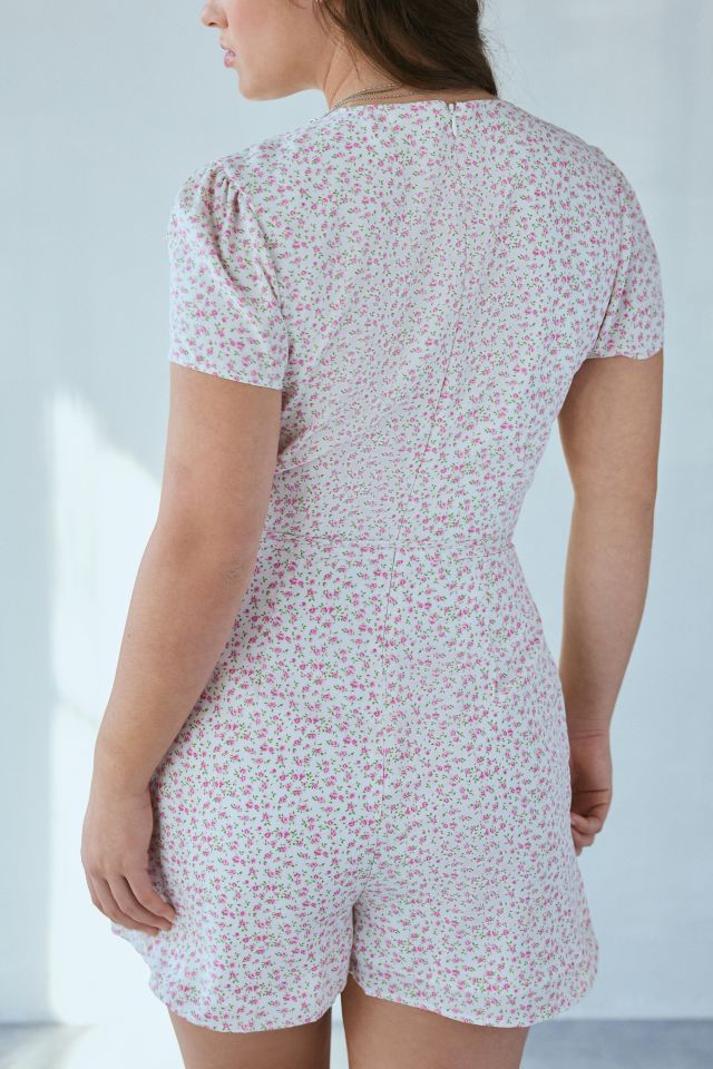 Glamorous Ditsy Floral V-Neckline Romper #3