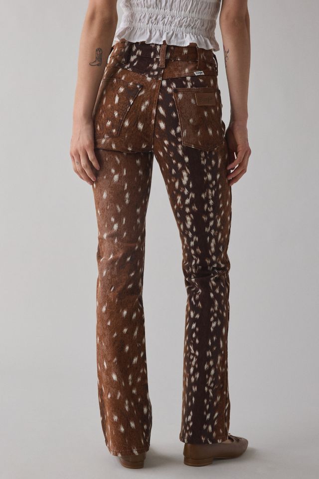 Wrangler Fawn Animal Print Mid-Rise Bootcut Jean #3