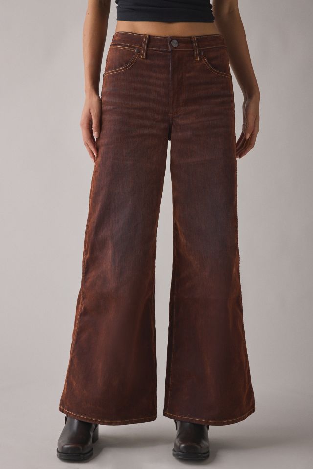 Wrangler Velour Denim 5-Pocket Wide Leg Trouser #1
