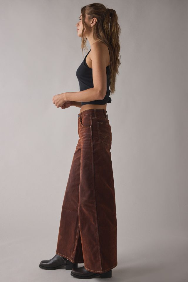 Wrangler Velour Denim 5-Pocket Wide Leg Trouser #2