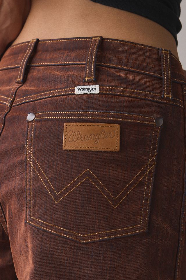 Wrangler Velour Denim 5-Pocket Wide Leg Trouser #4
