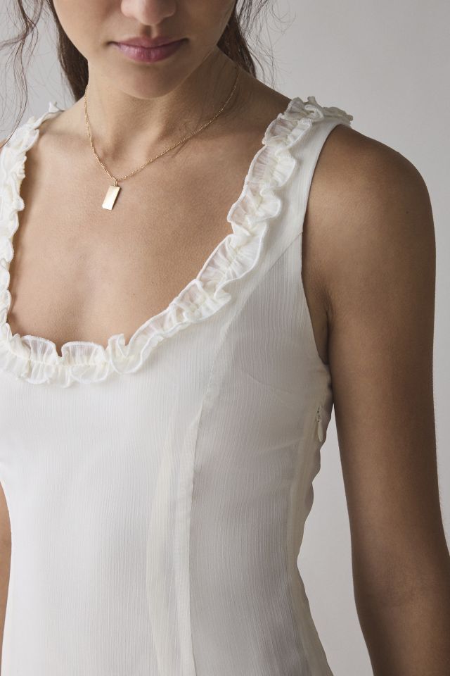 Motel Fulvia Ruffle Trim Slip Mini Dress #2
