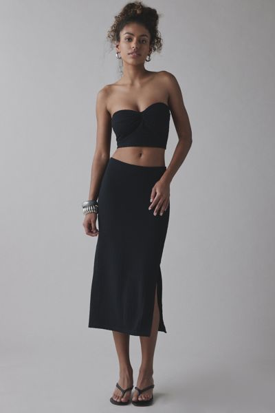 UO Oasis Knit Tube Top & Midi Skirt 2-Piece Set