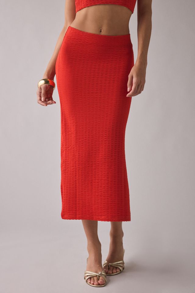 UO Oasis Knit Tube Top & Midi Skirt 2-Piece Set #2