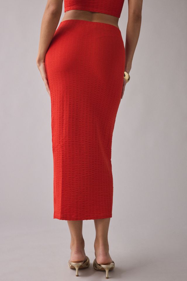 UO Oasis Knit Tube Top & Midi Skirt 2-Piece Set #4