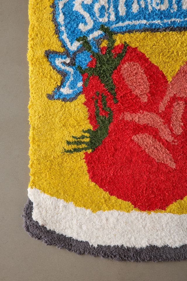 San Marzano Tomato Can Shape Tufted Shag Rug #3