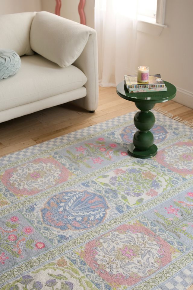 Ilona Floral Tile Printed Rug #1