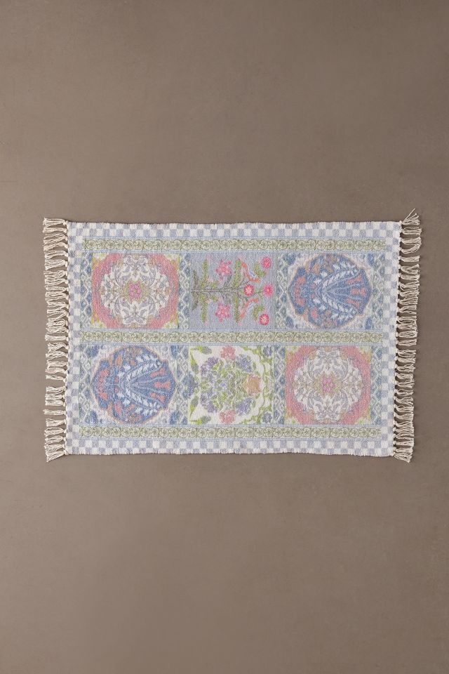 Ilona Floral Tile Printed Rug #3