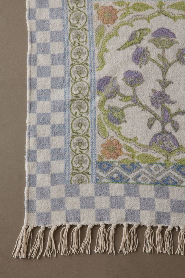 Ilona Floral Tile Printed Rug #4