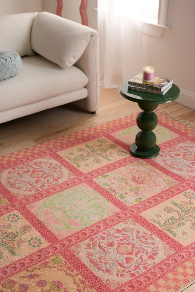 Ilona Floral Tile Printed Rug #1