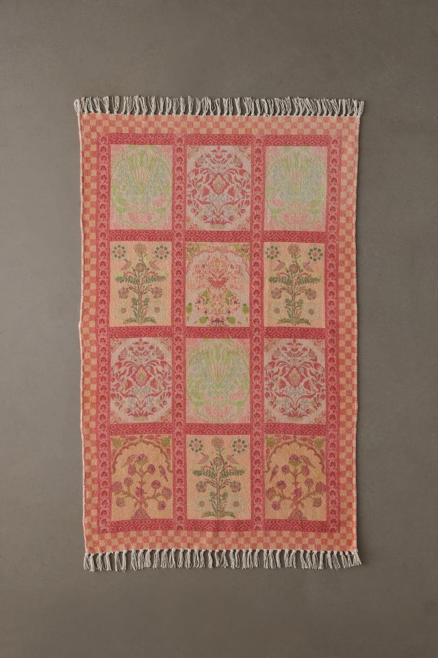 Ilona Floral Tile Printed Rug #3