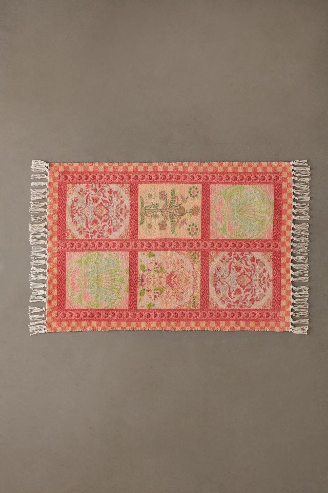 Ilona Floral Tile Printed Rug #4