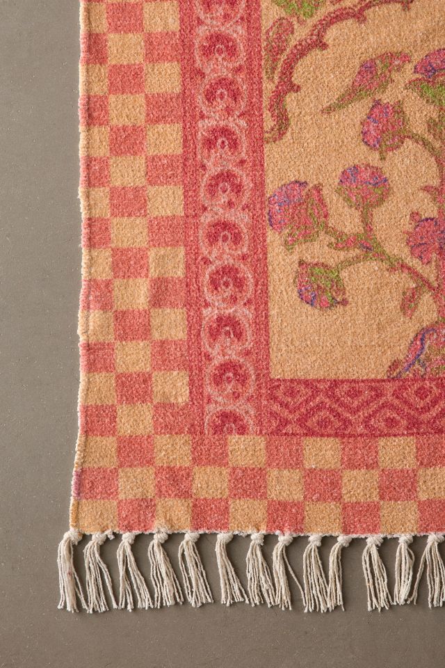 Ilona Floral Tile Printed Rug #5