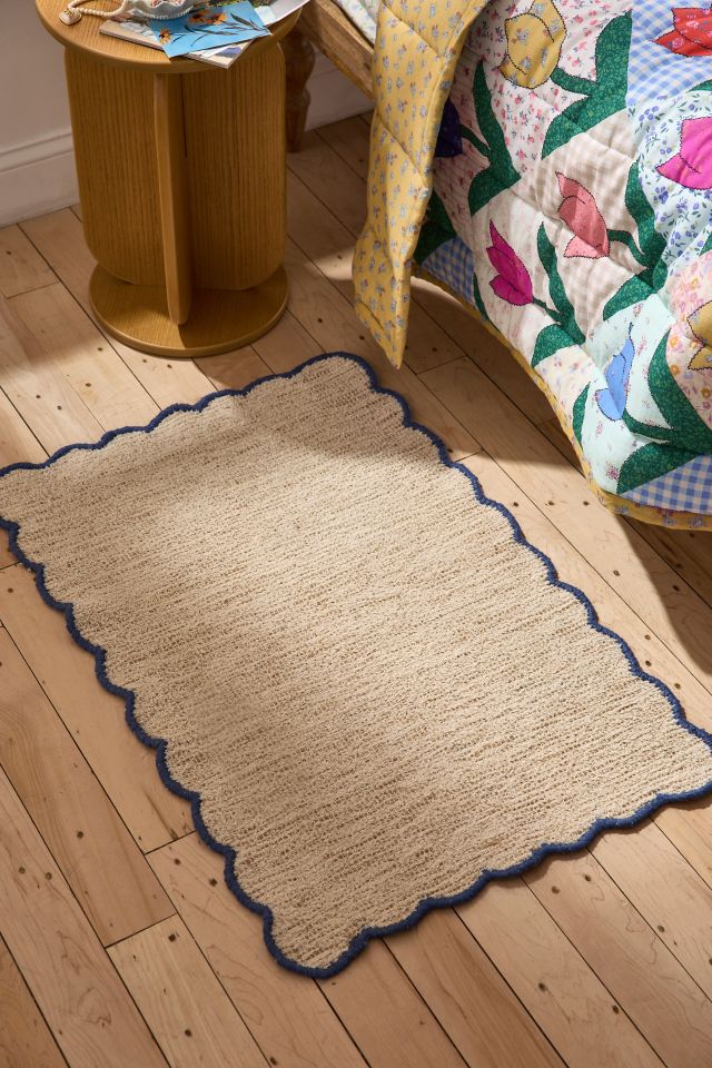 Lily Scalloped Edge Jute Rug #1