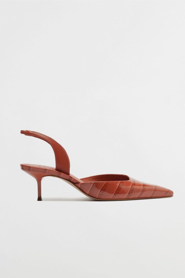 Schutz Paola Leather Mid Kitten Heel