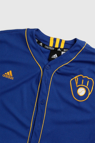 Vintage Milwaukee Brewers MLB Jersey 004