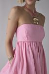 Bardot Benita Strapless Bubble Hem Babydoll Mini Dress